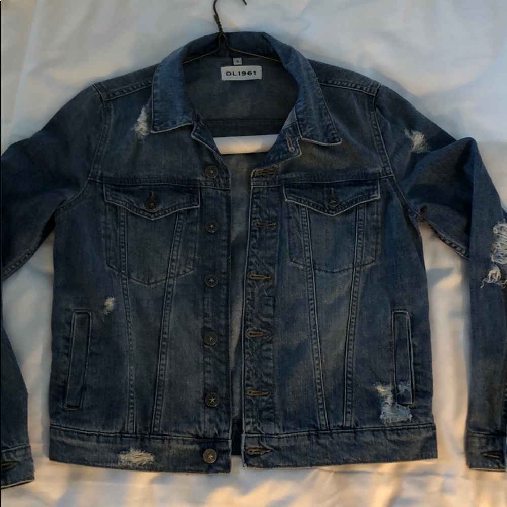 DL1961 Distressed Denim Jacket